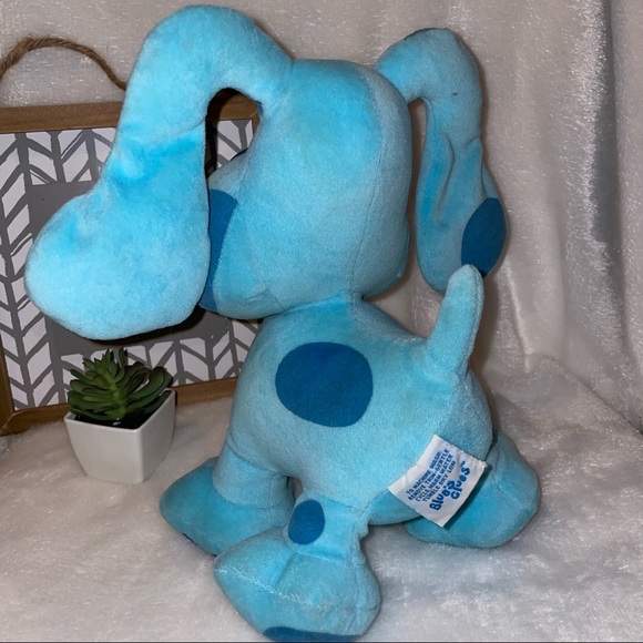 Nickelodeon Blues Clues Puppy Dog w/ Paw Print Plush Doll Viacom Eden Toy - Picture 5 of 11